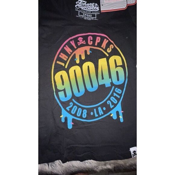 Rare Johnny Cupcakes Los Angles Zip Code Store Closing Tee Small - Picture 7 of 11